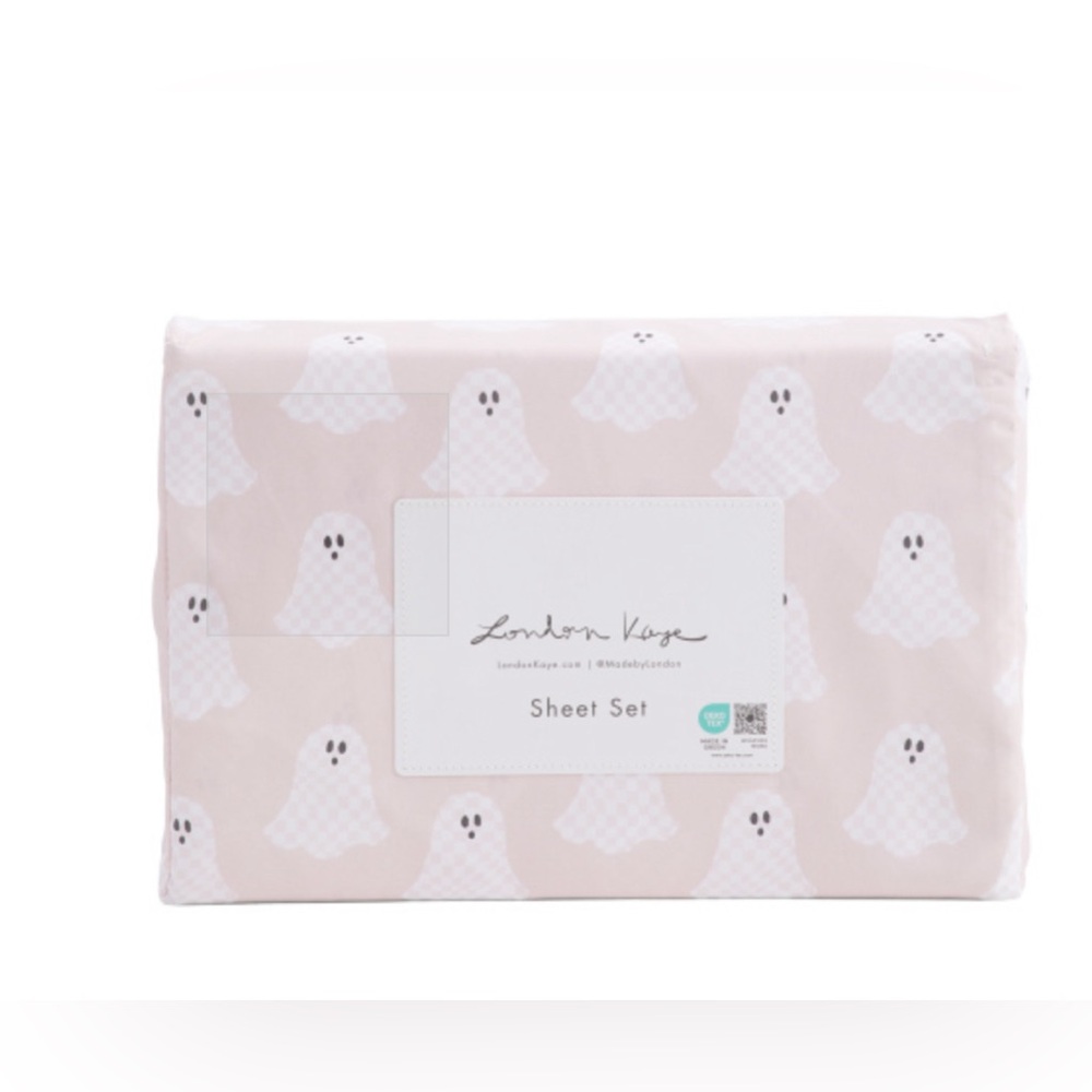 QUEEN LONDON KAYE Checkered Ghosts Sheet Set